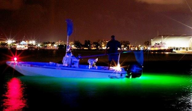 My new fish lights on my boat